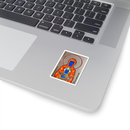 Christ and Theotokos Sticker - Arjuna Rigby Art and Lifestyle Store