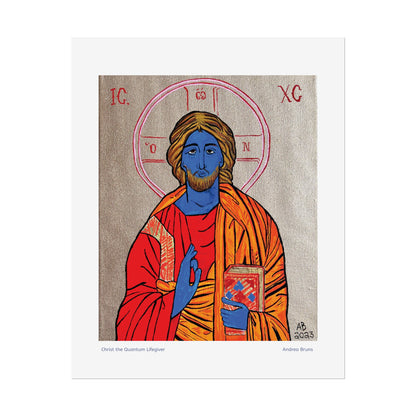 Christ the Quantum Lifegiver Fine Art Poster - Arjuna Rigby Art and Lifestyle Store