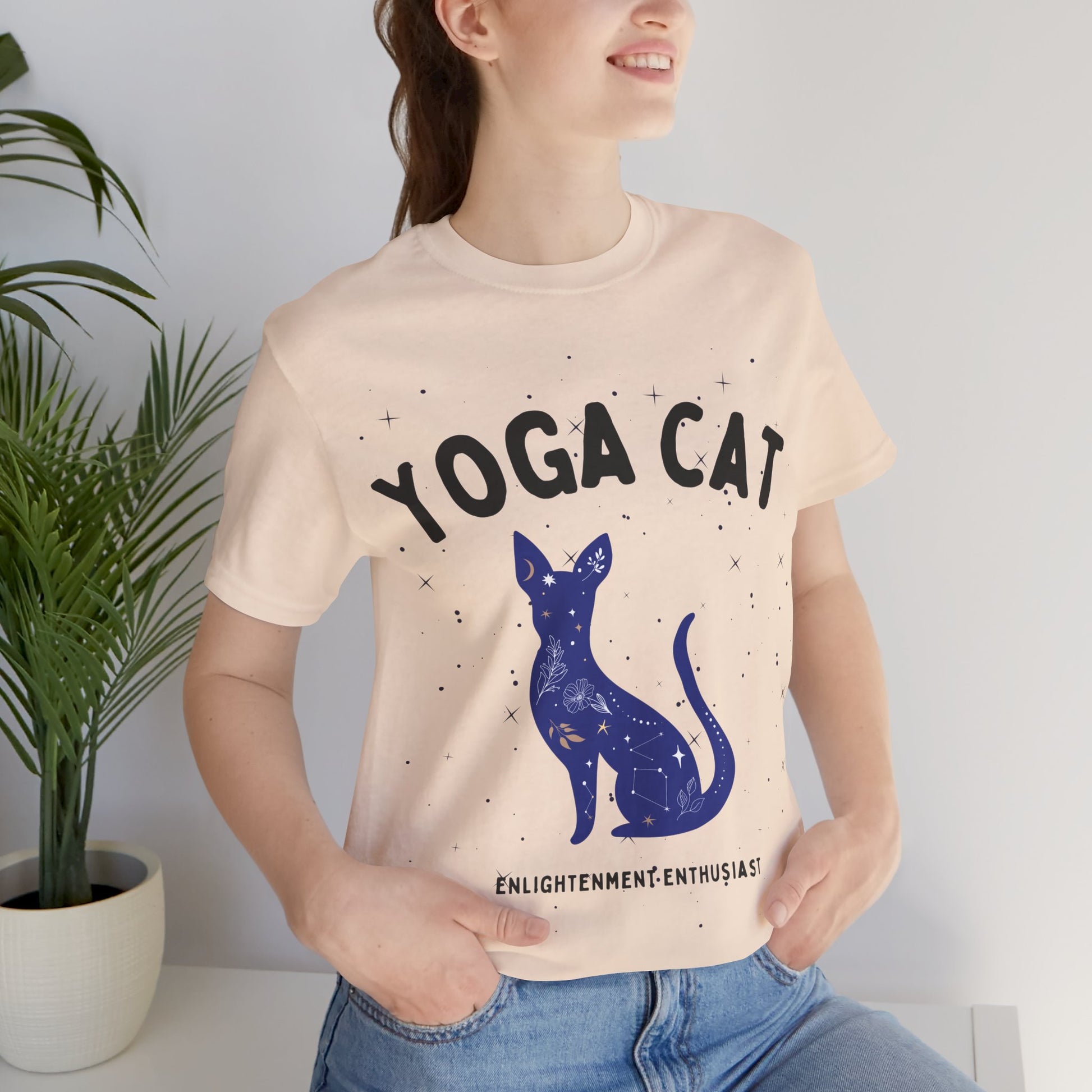Yoga Cat T-Shirt - Arjuna Rigby Art and Lifestyle Store