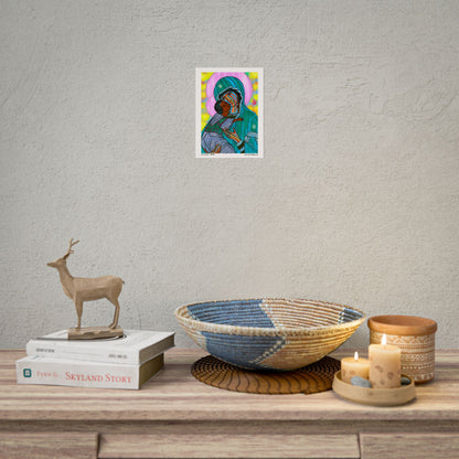 Christ Within Turquoise Rolled Fine Art Print