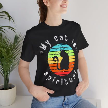 My Cat is Spiritual T-Shirt - Arjuna Rigby Art and Lifestyle Store