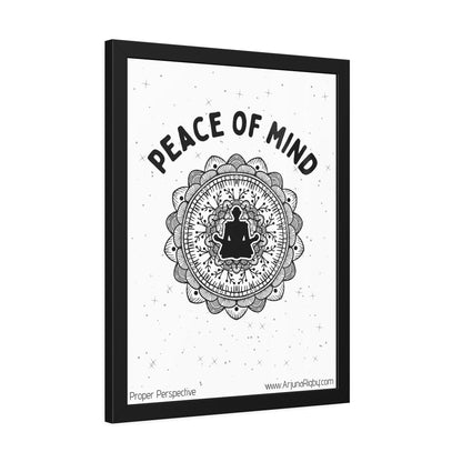Peace of Mind Framed Fine Art Print white background