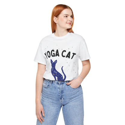 Yoga Cat T-Shirt - Arjuna Rigby Art and Lifestyle Store