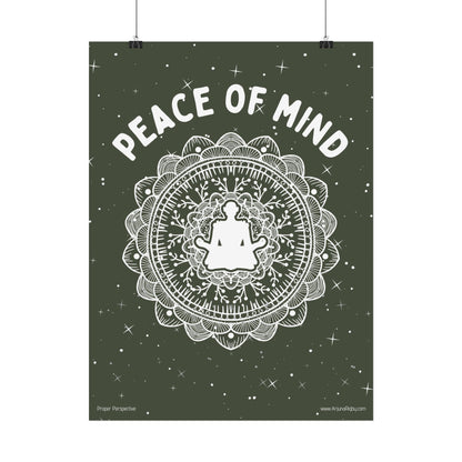 Peace of Mind Fine Art Poster green background