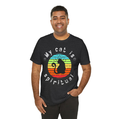 My Cat is Spiritual T-Shirt - Arjuna Rigby Art and Lifestyle Store