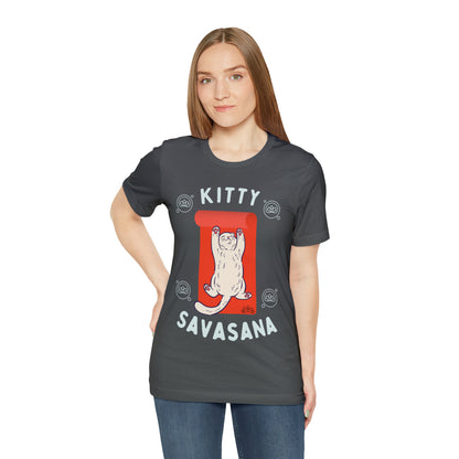 Kitty Savasana - Classic T-Shirt - Arjuna Rigby Art and Lifestyle Store