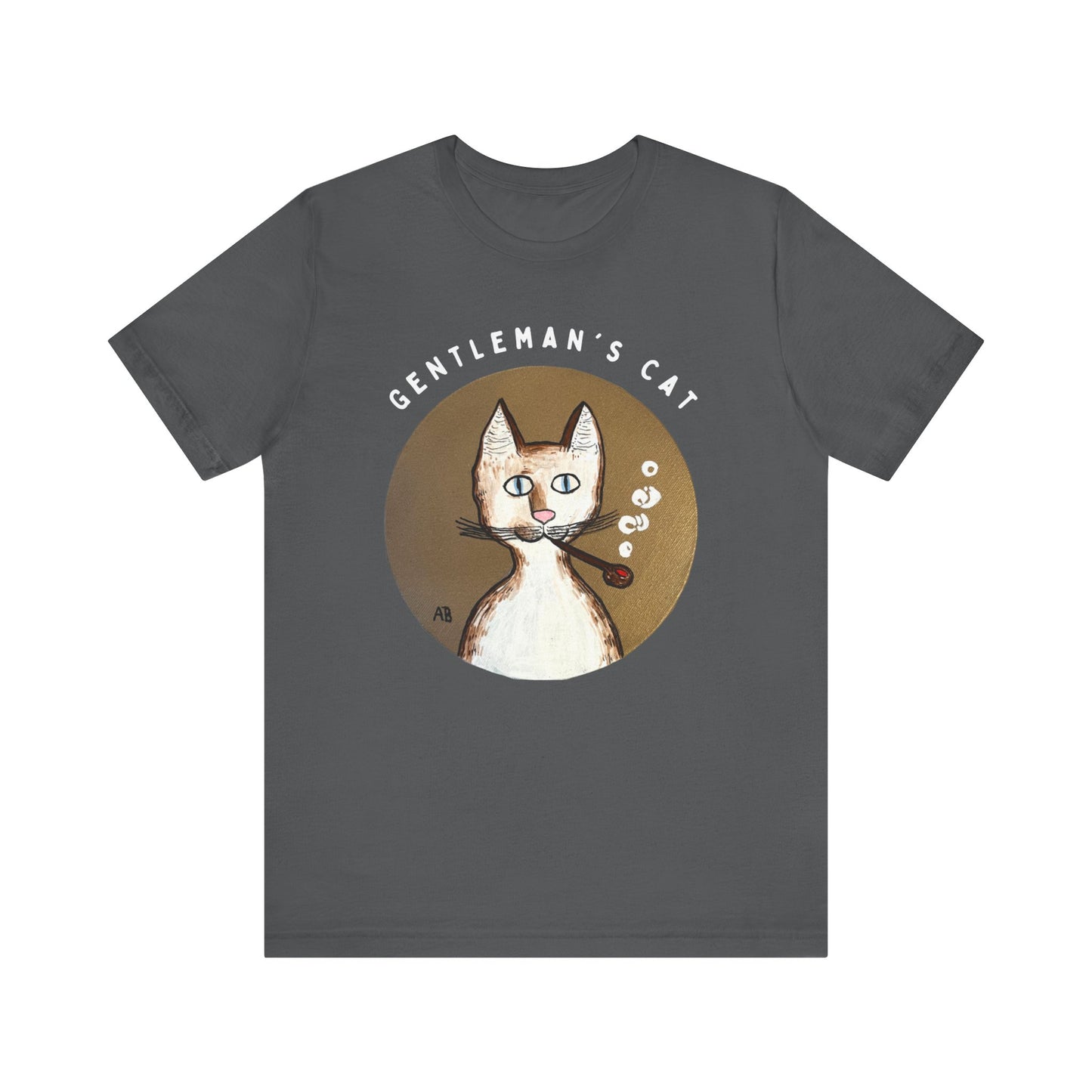 Gentleman's Cat T-Shirt - Arjuna Rigby Art and Lifestyle Store