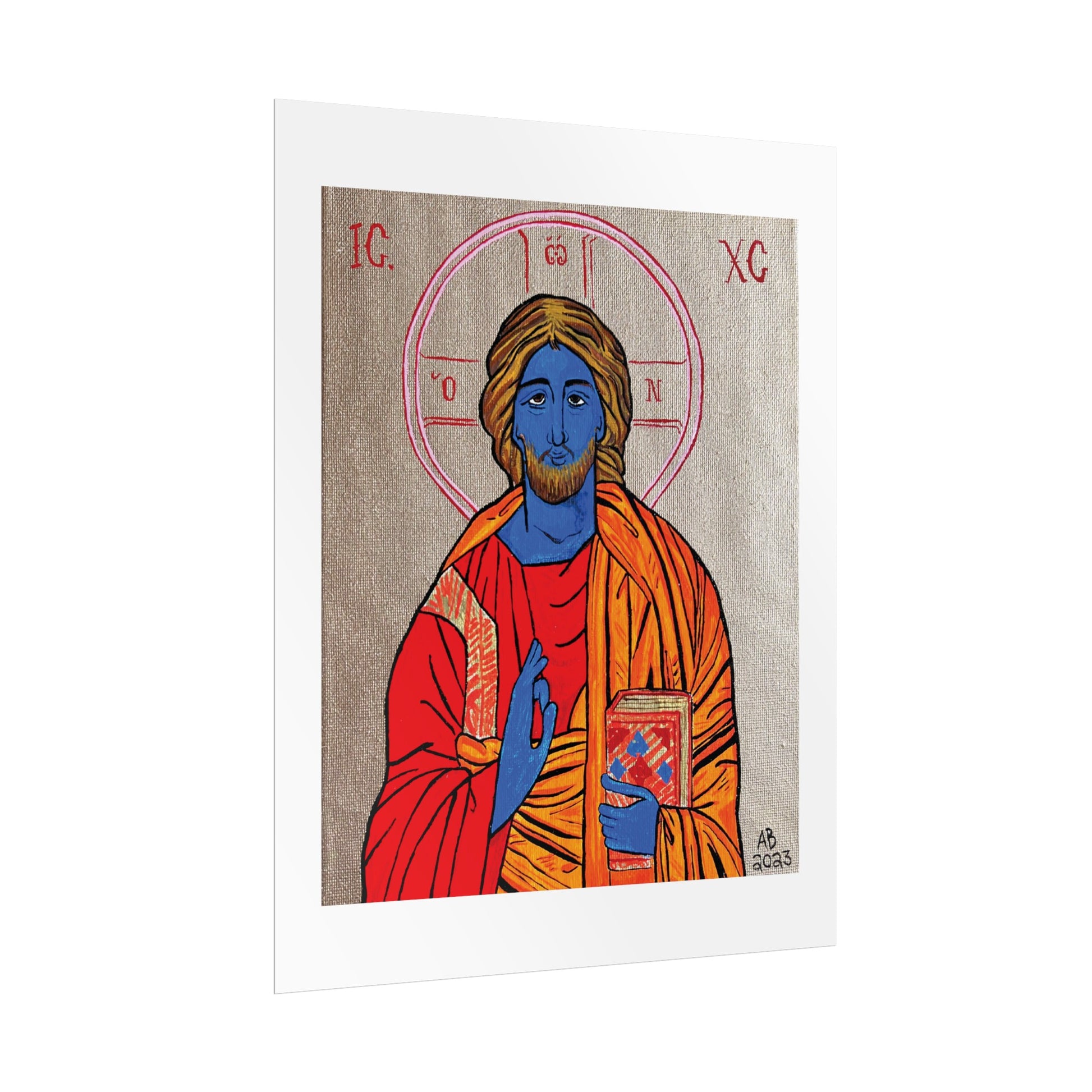 Christ the Quantum Lifegiver Fine Art Poster - Arjuna Rigby Art and Lifestyle Store