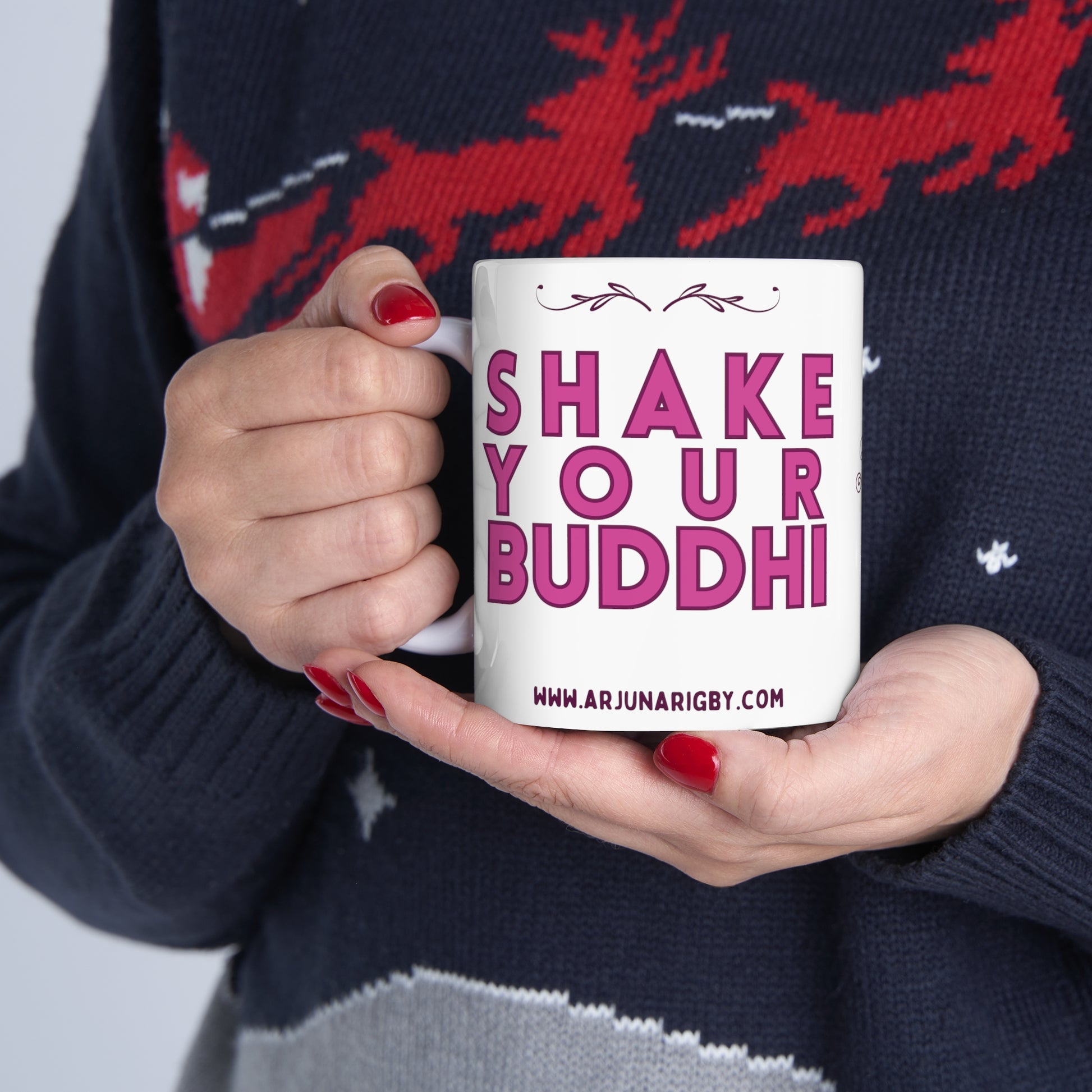 Shake Your Buddhi Mug - Arjuna Rigby Art and Lifestyle Store