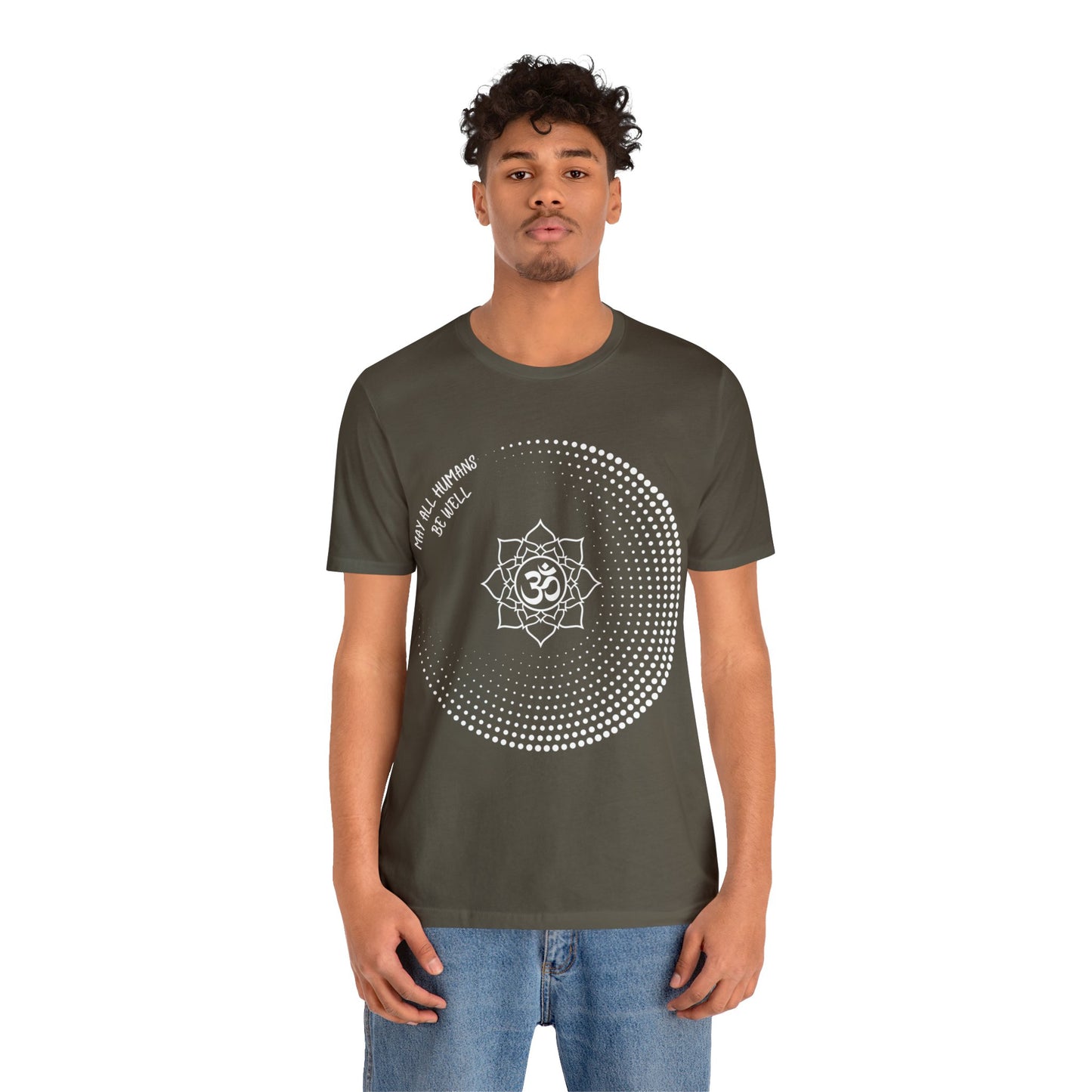 May All Humans Be Well T-Shirt - Arjuna Rigby Art and Lifestyle Store