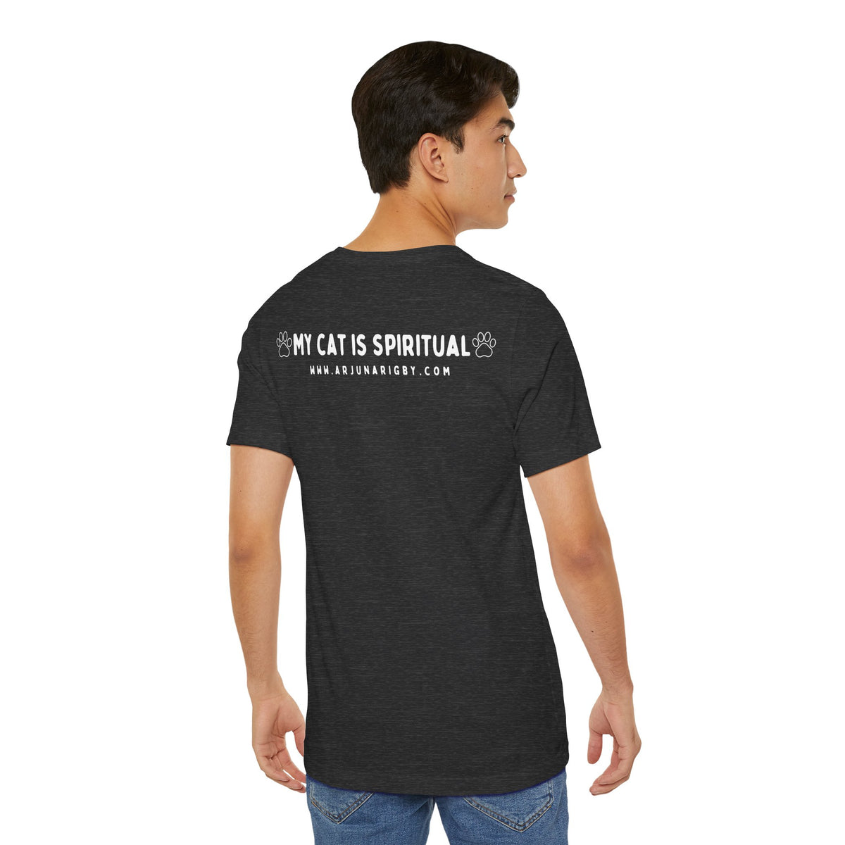 My Cat is Spiritual T-Shirt - Arjuna Rigby Art and Lifestyle Store