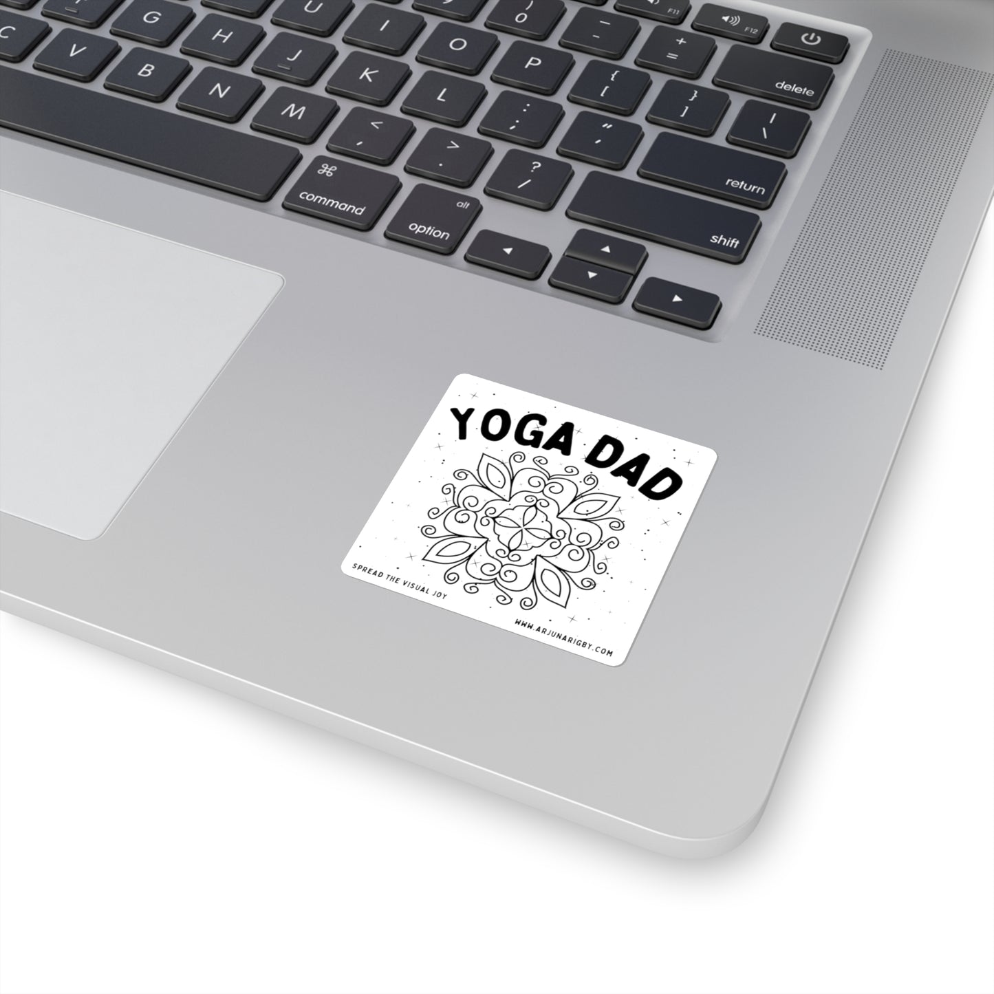 Yoga Dad Sticker White