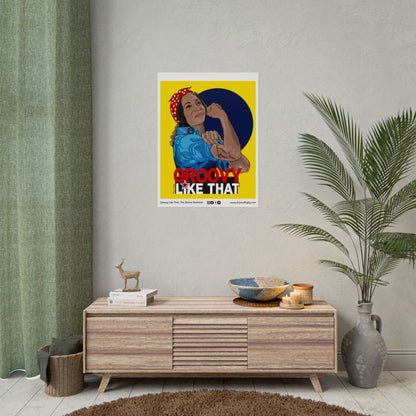 Groovy Like That The Divine Feminine Rolled Fine Art Print