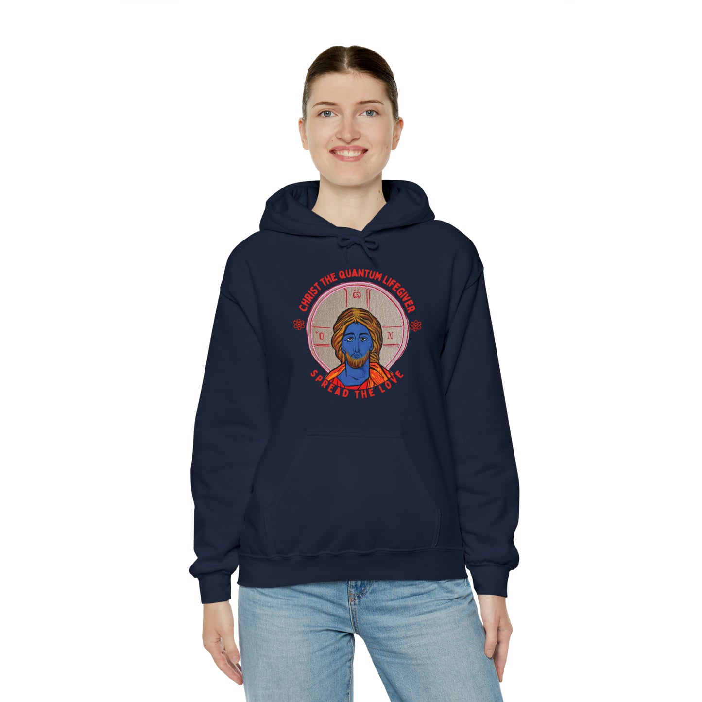 Christ the Quantum Lifegiver Hoodie - Arjuna Rigby Art and Lifestyle Store