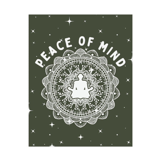 Peace of Mind Fine Art Print green background