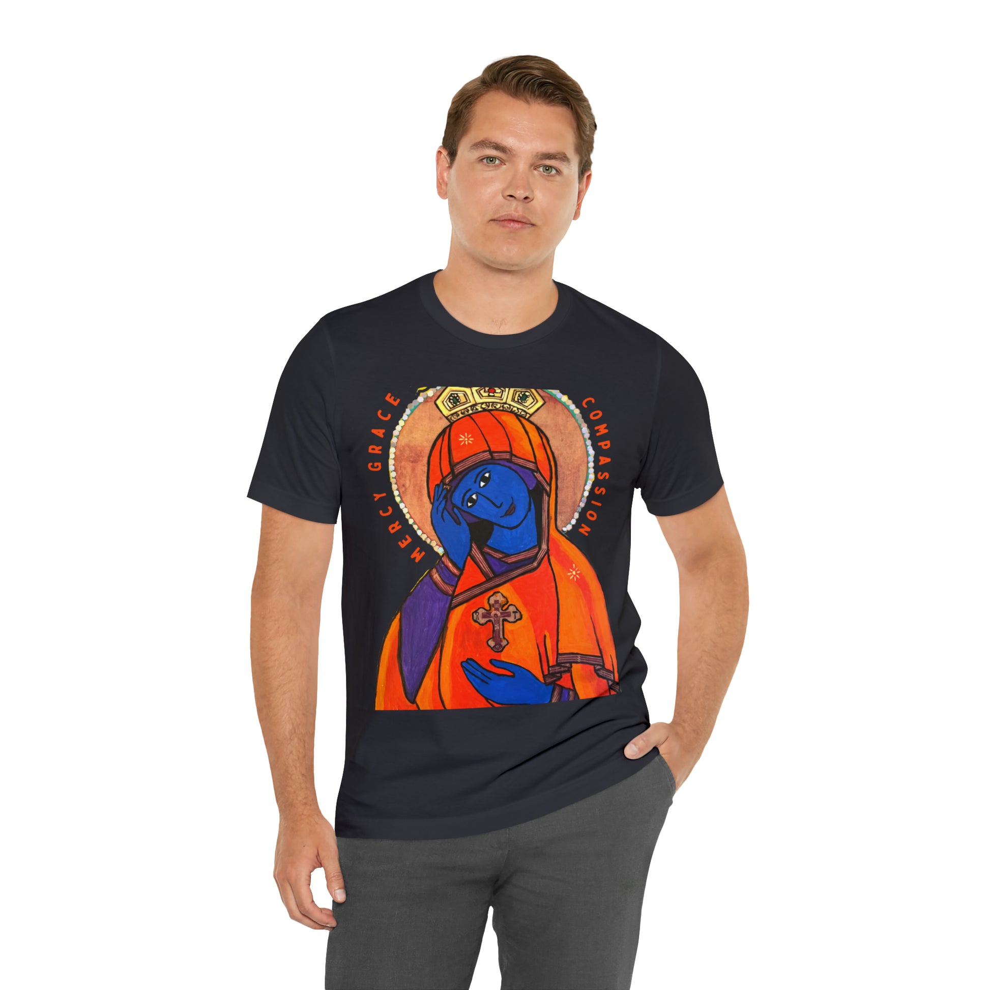 O Queen of Heaven Rejoice - Classic T-Shirt - Arjuna Rigby Art and Lifestyle Store