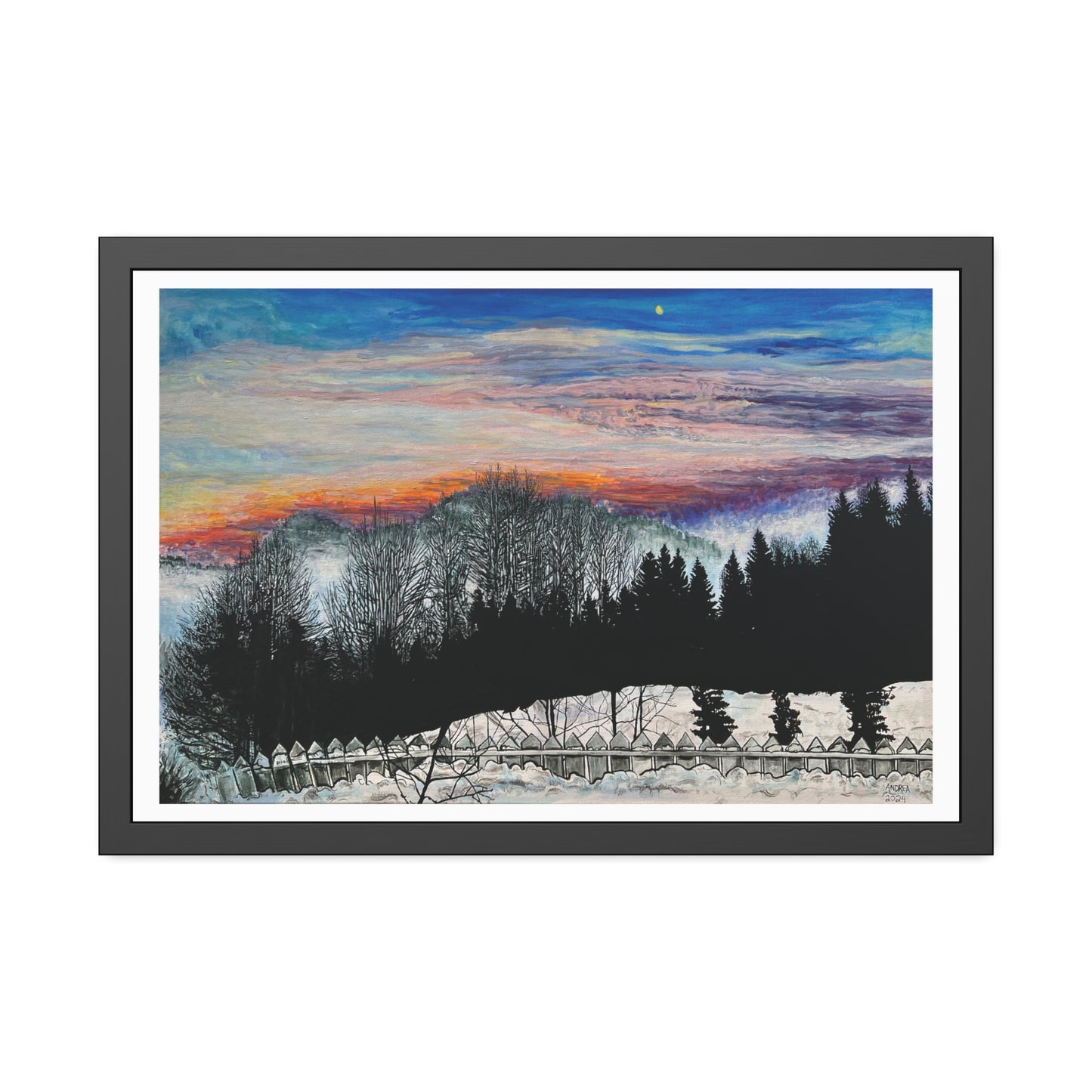 Grua Framed Fine Art Print