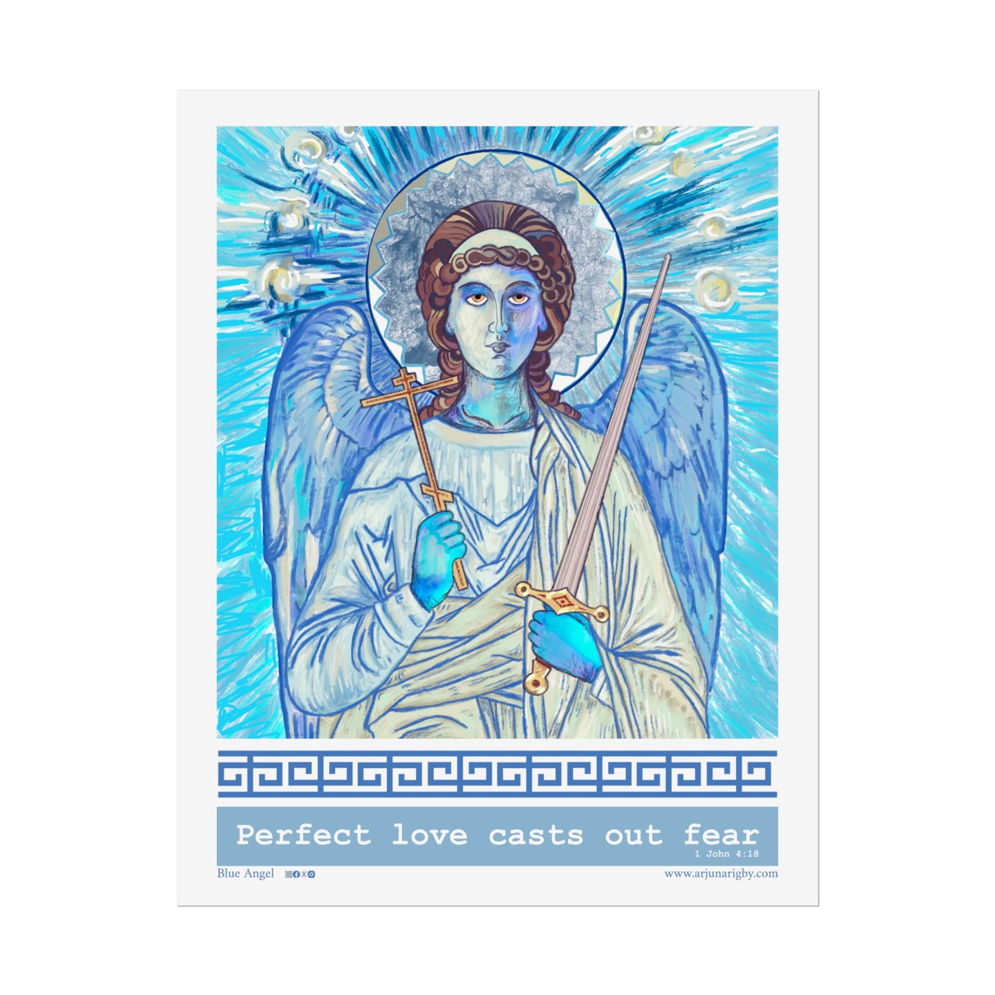 Blue Angel Rolled Fine Art Print