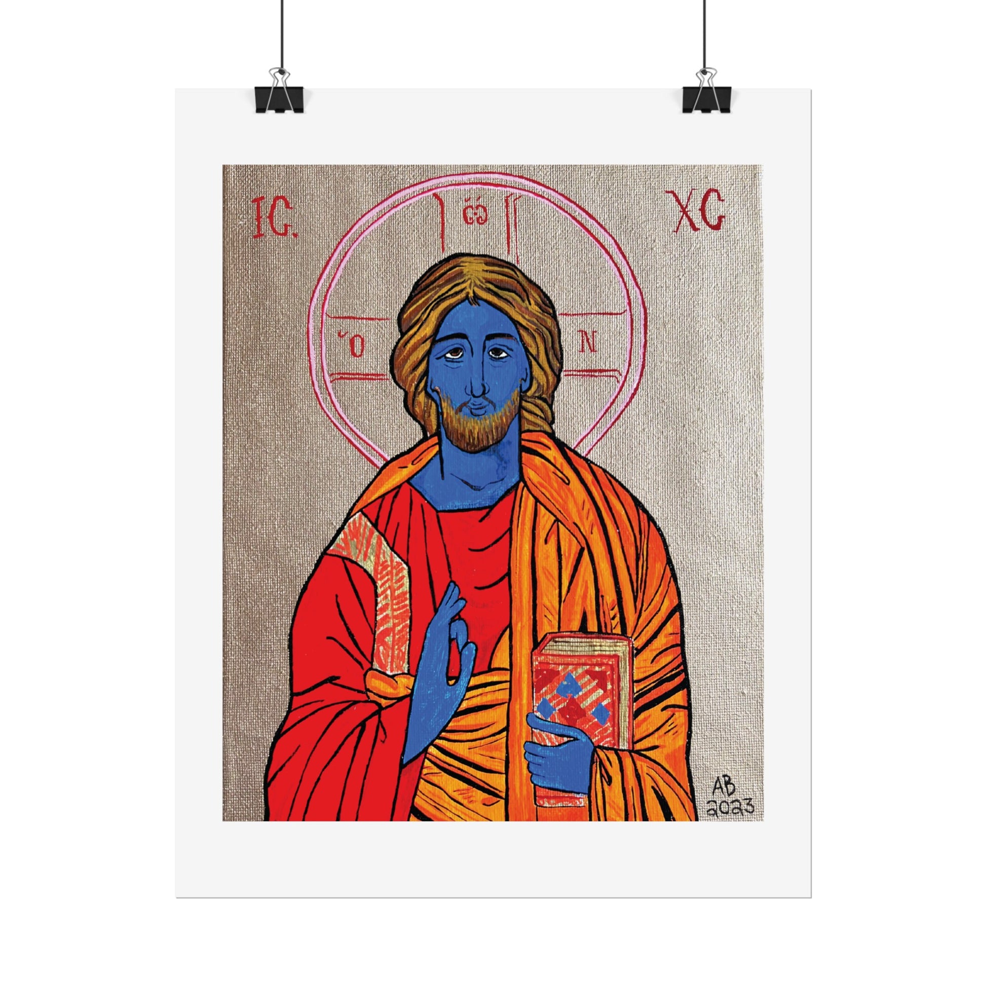 Christ the Quantum Lifegiver Fine Art Poster - Arjuna Rigby Art and Lifestyle Store