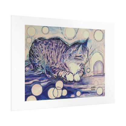 Cat Vibes Rolled Fine Art Print