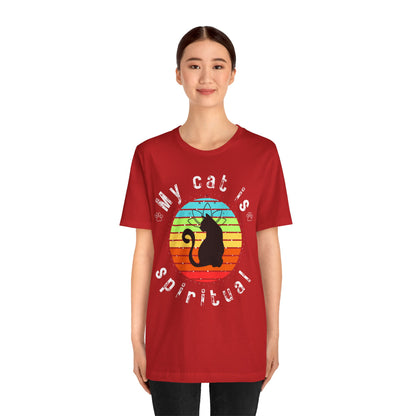 My Cat is Spiritual T-Shirt - Arjuna Rigby Art and Lifestyle Store