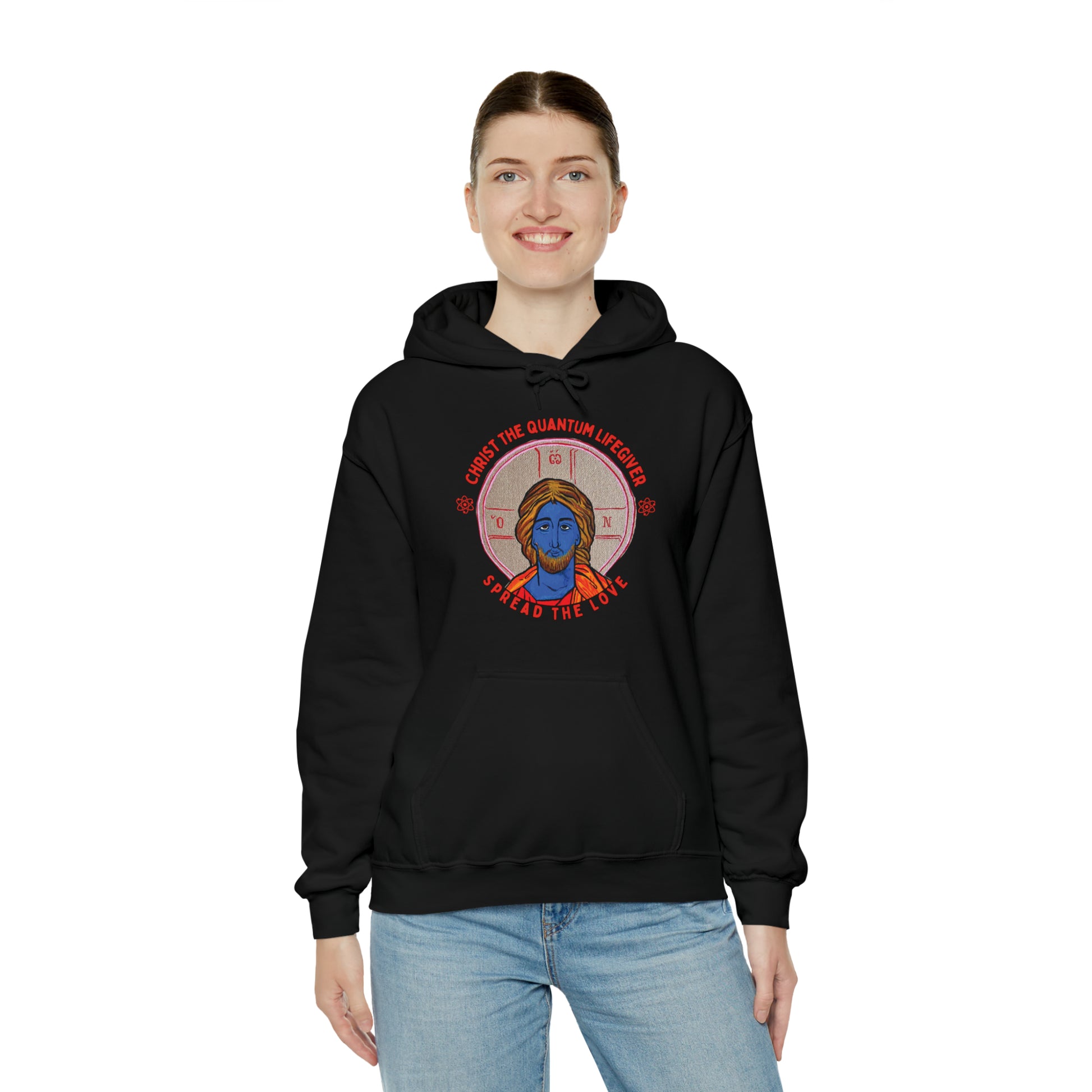 Christ the Quantum Lifegiver Hoodie - Arjuna Rigby Art and Lifestyle Store