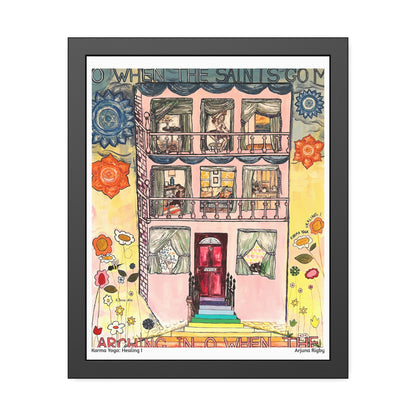 Karma Yoga: Healing I Framed Fine Art Print