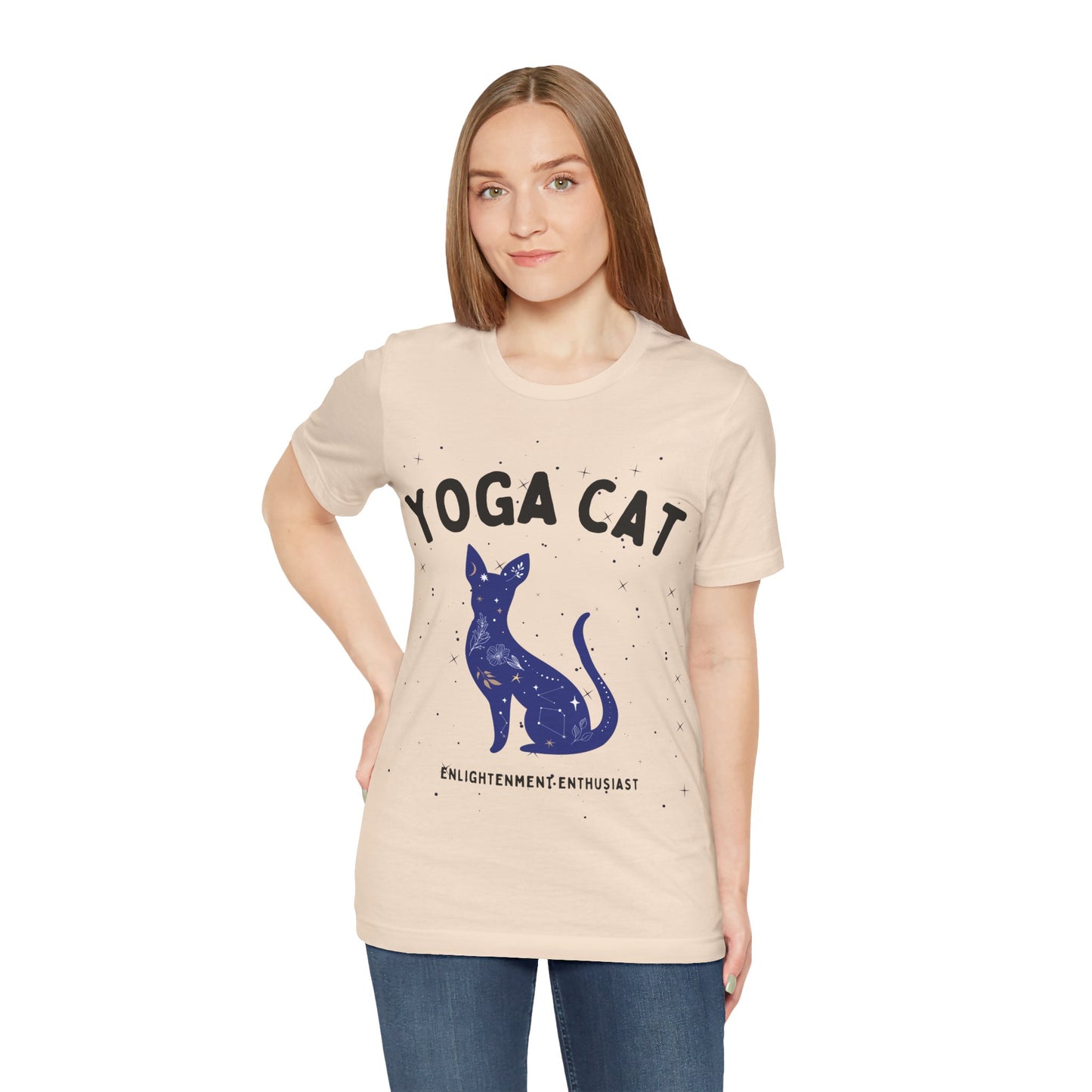 Yoga Cat T-Shirt - Arjuna Rigby Art and Lifestyle Store
