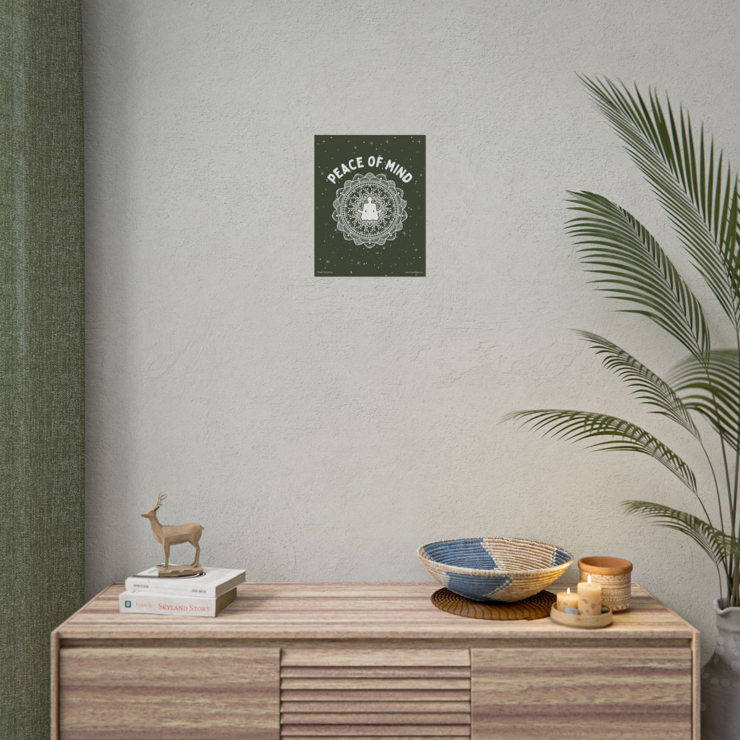 Peace of Mind Fine Art Poster green background