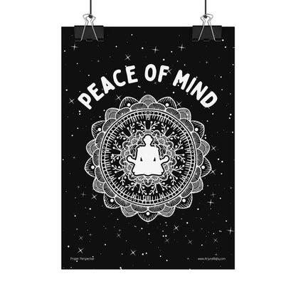 Peace of Mind Fine Art Poster black background
