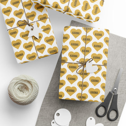 Karma Hearts Wrapping Paper