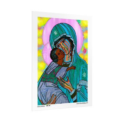 Christ Within Turquoise Rolled Fine Art Print