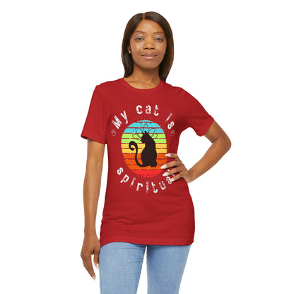 My Cat is Spiritual T-Shirt - Arjuna Rigby Art and Lifestyle Store