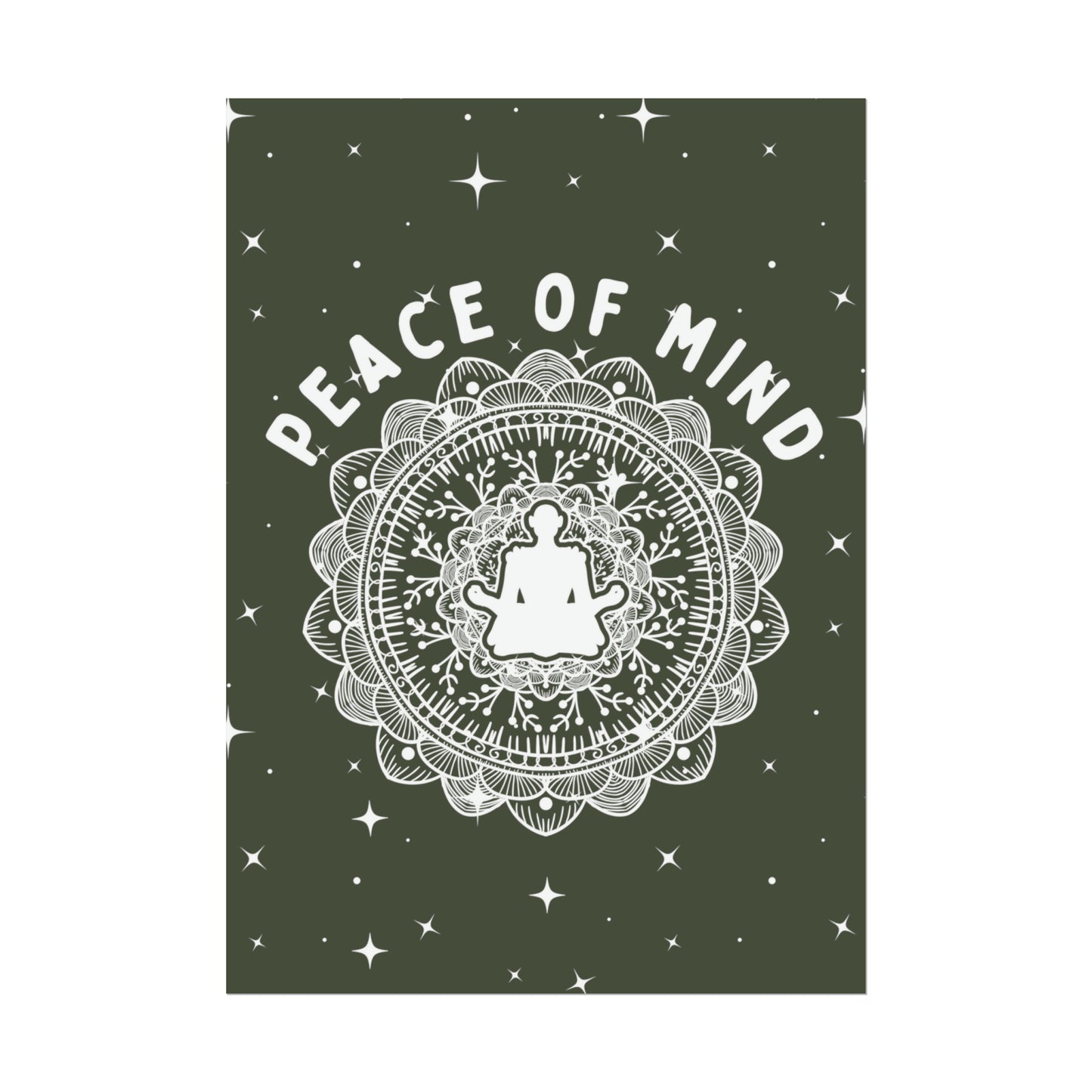 Peace of Mind Fine Art Print green background