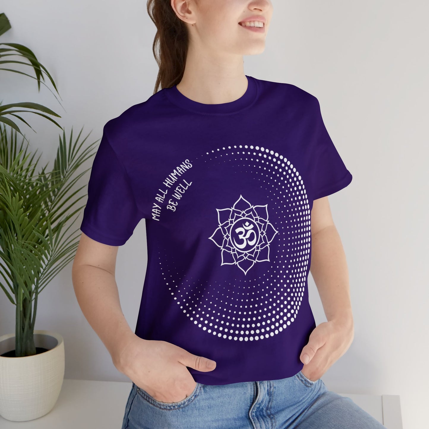 May All Humans Be Well T-Shirt - Arjuna Rigby Art and Lifestyle Store