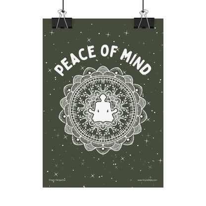 Peace of Mind Fine Art Poster green background