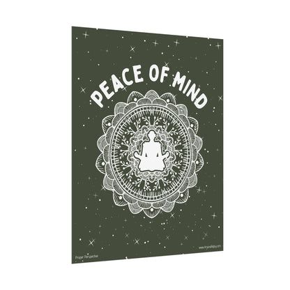 Peace of Mind Fine Art Poster green background