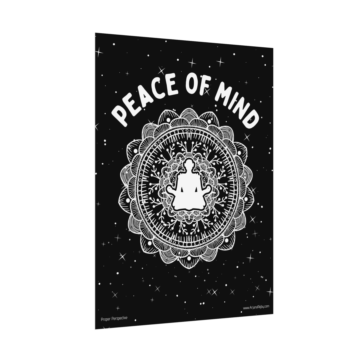 Peace of Mind Fine Art Poster black background