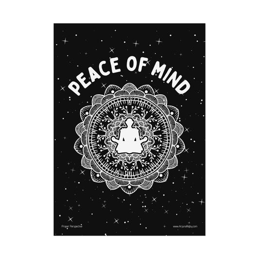 Peace of Mind Fine Art Poster black background