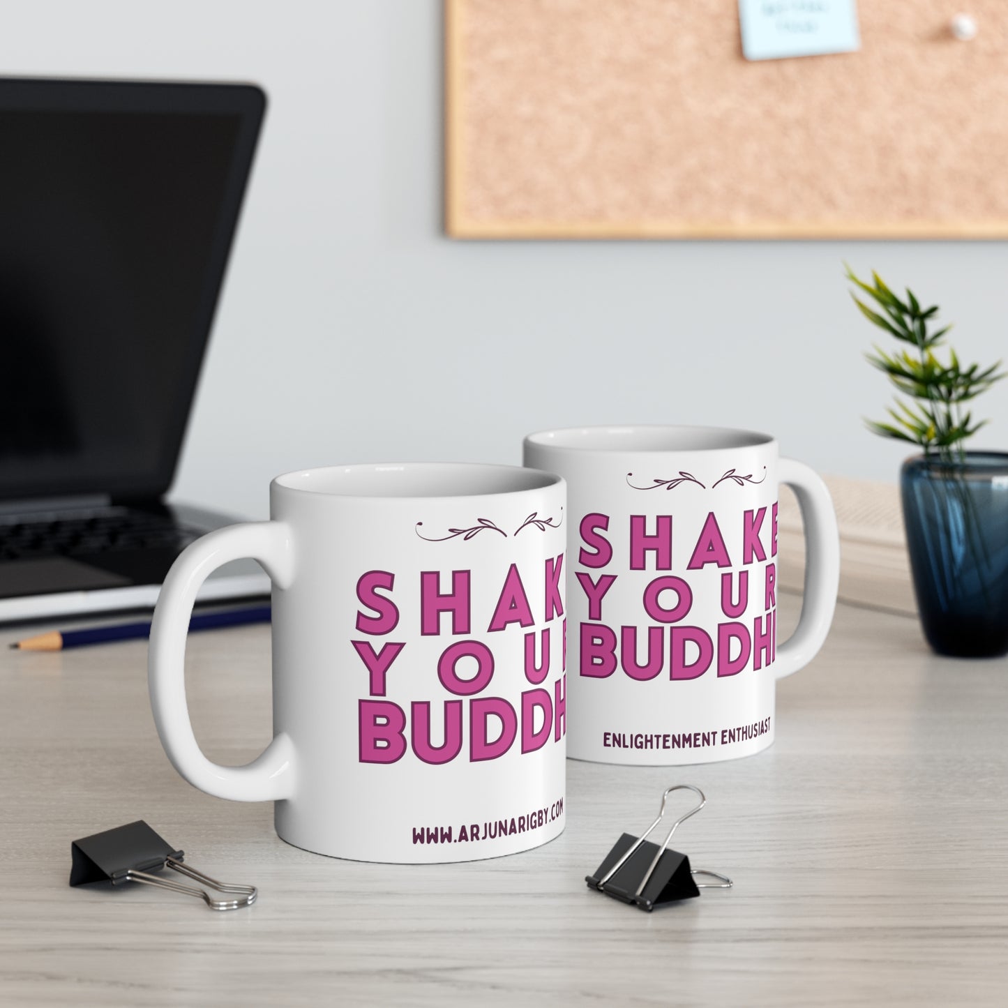 Shake Your Buddhi Mug - Arjuna Rigby Art and Lifestyle Store