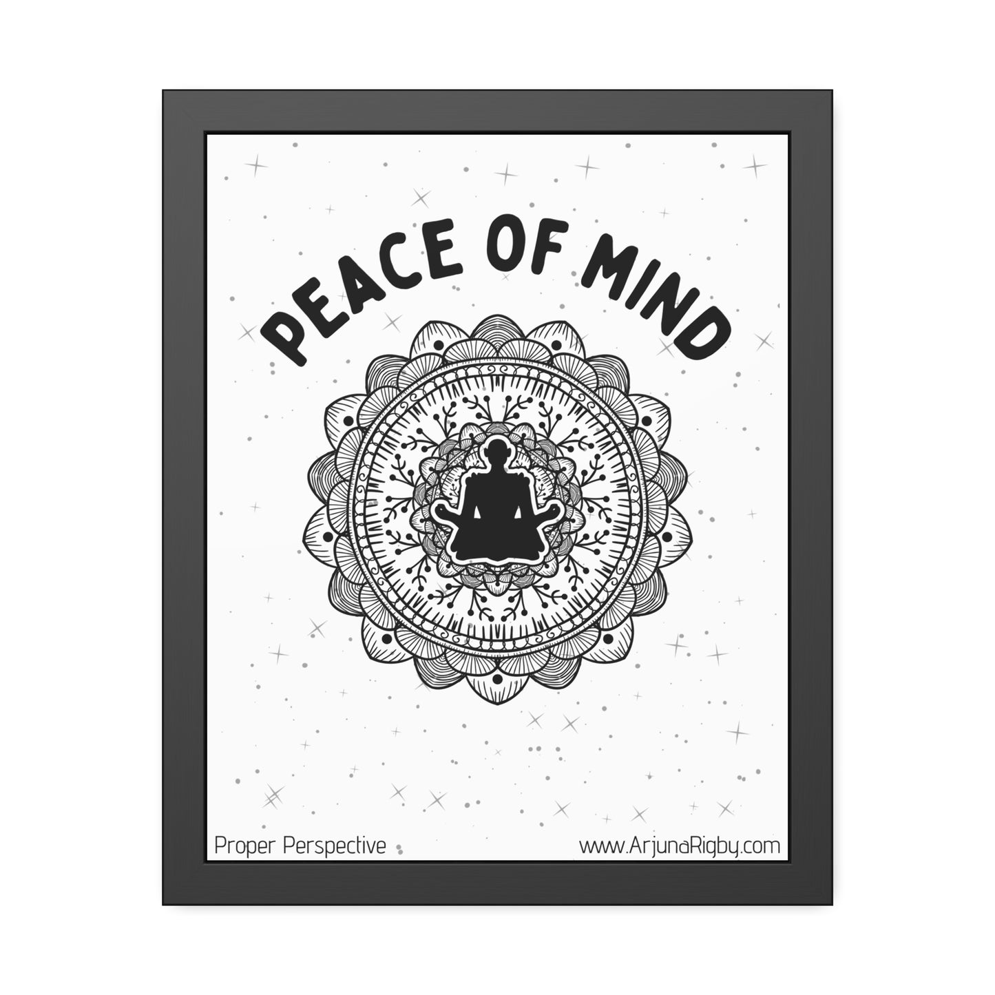 Peace of Mind Framed Fine Art Print white background