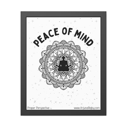 Peace of Mind Framed Fine Art Print white background