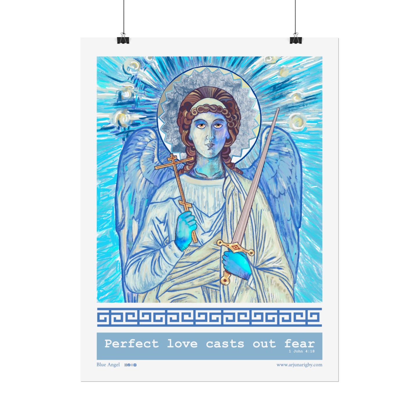 Blue Angel Rolled Fine Art Print