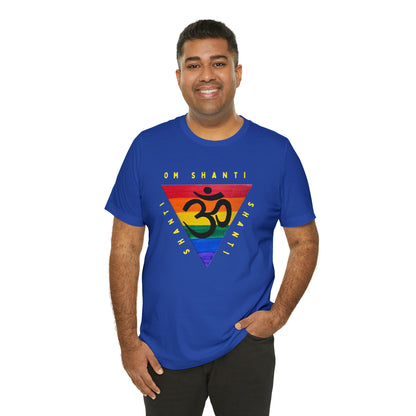 Rainbow Triangle OM T-Shirt - Arjuna Rigby Art and Lifestyle Store