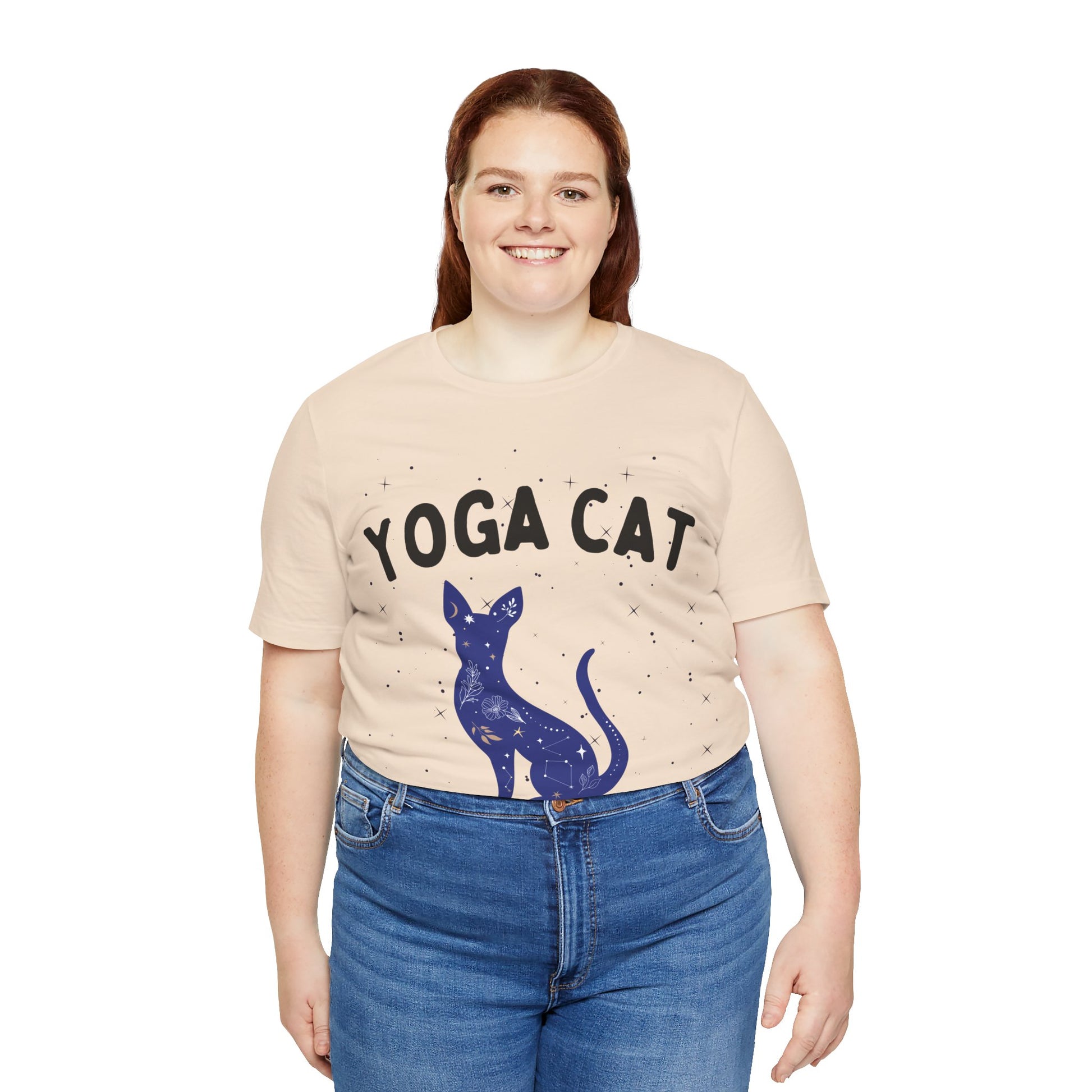 Yoga Cat T-Shirt - Arjuna Rigby Art and Lifestyle Store