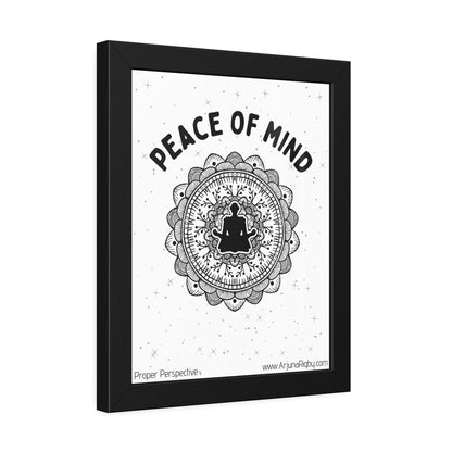 Peace of Mind Framed Fine Art Print white background
