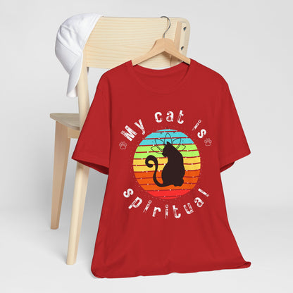 My Cat is Spiritual T-Shirt - Arjuna Rigby Art and Lifestyle Store