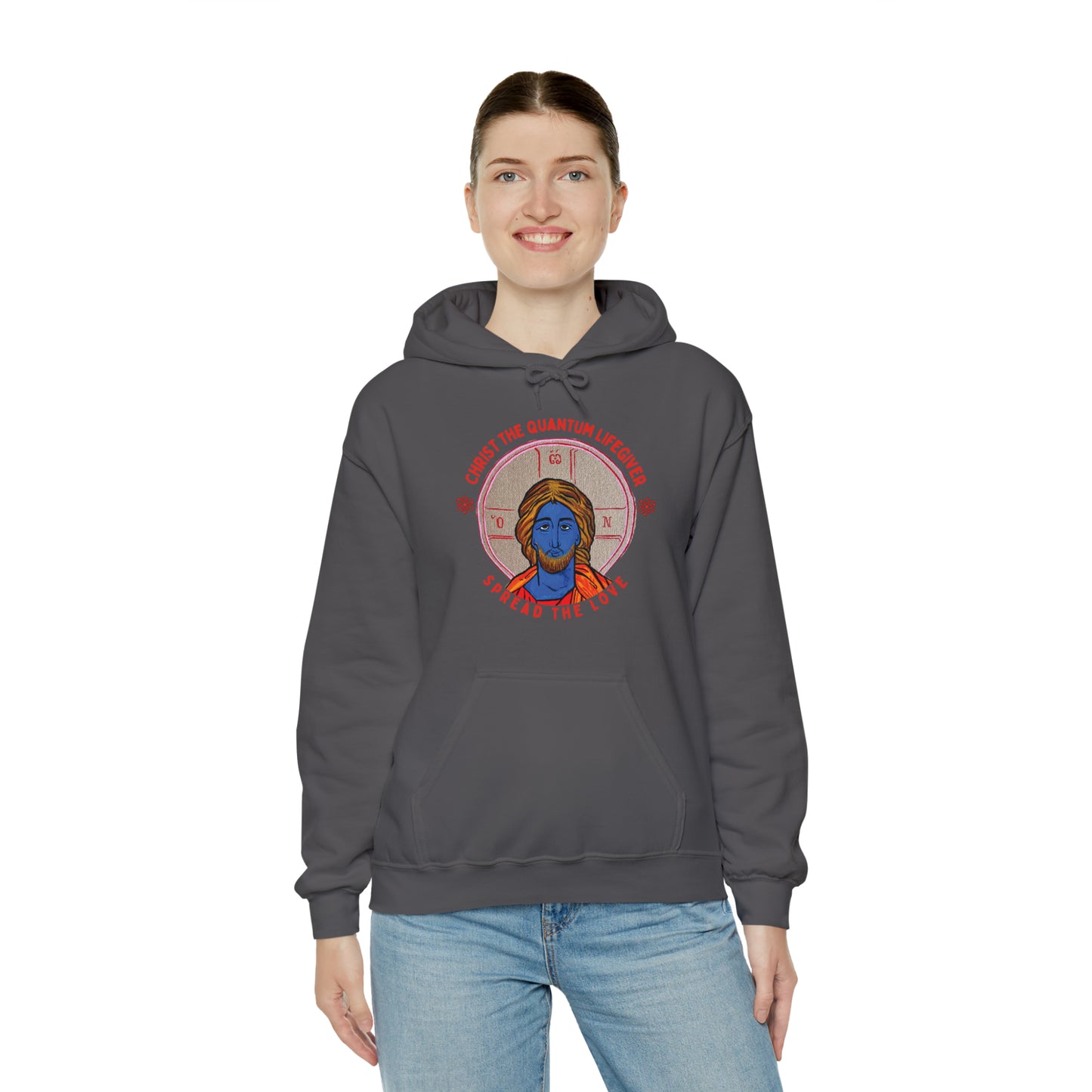 Christ the Quantum Lifegiver Hoodie - Arjuna Rigby Art and Lifestyle Store