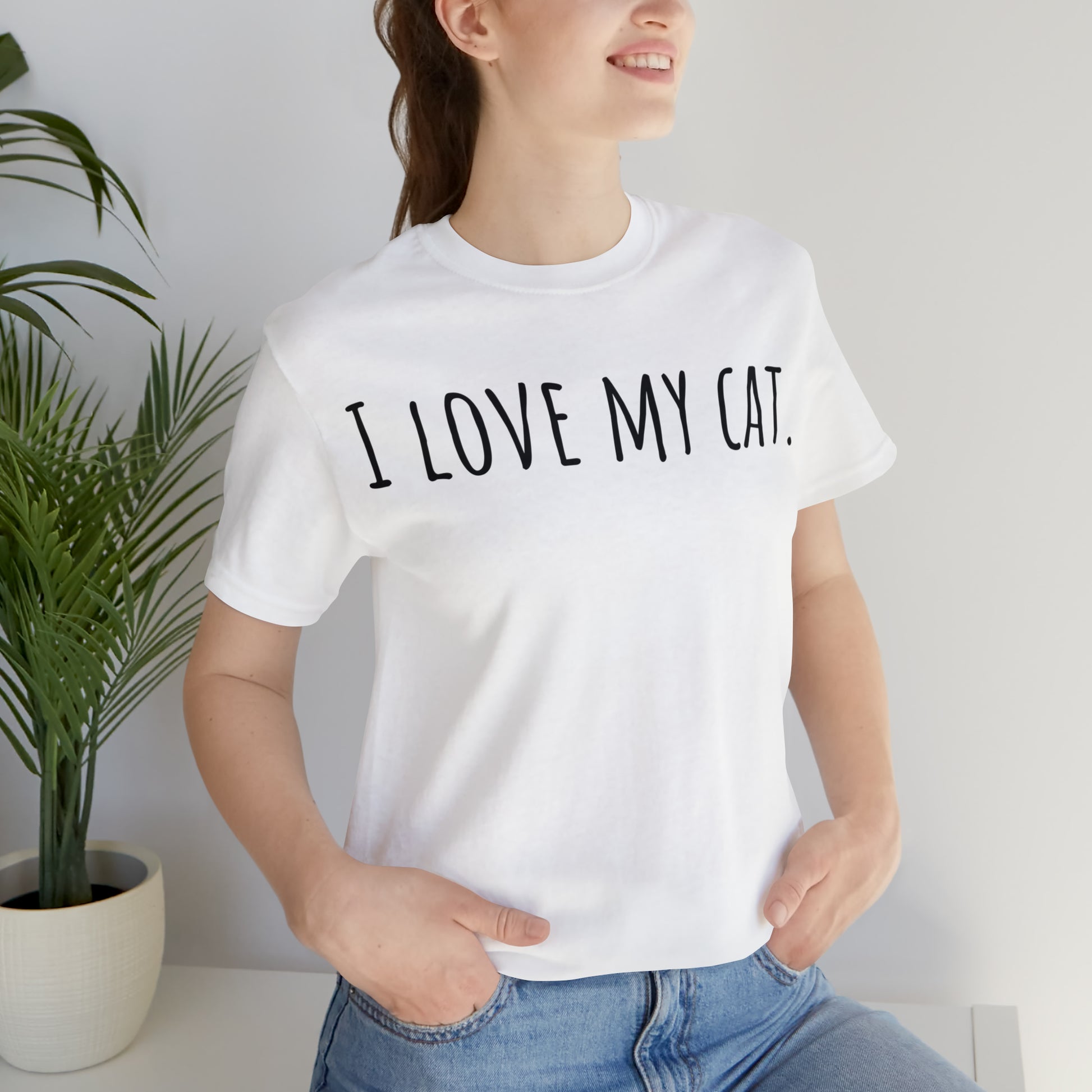 I Love My Cat - Classic T-Shirt - Arjuna Rigby Art and Lifestyle Store