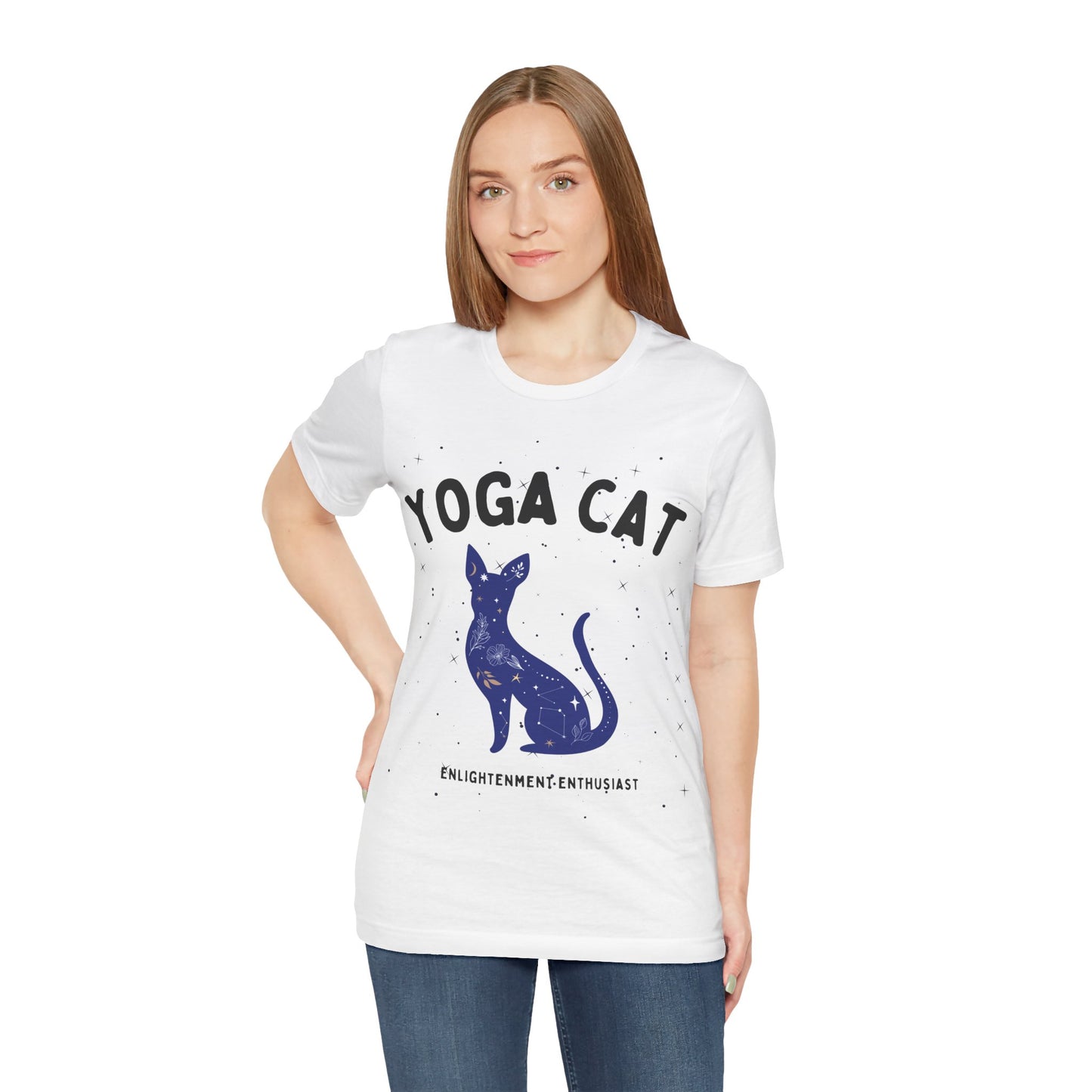 Yoga Cat T-Shirt - Arjuna Rigby Art and Lifestyle Store